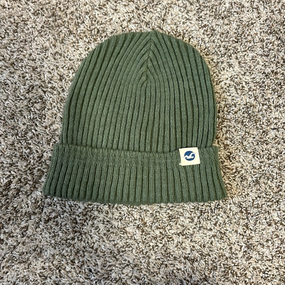 Green Hollister beanie